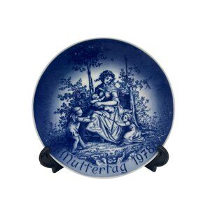 1978 Bareuther Bavaria Muttertag Plate 7.75" Mother's Day Germany Art